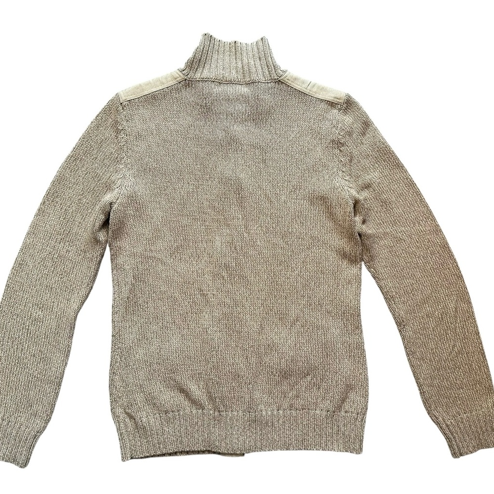 Lauren Jeans Co. Ralph Lauren Yellow Tan Knit Cardigan Sweater L - Picture 4 of 7